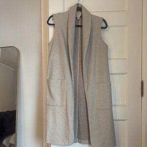 Joie Light Gray Open Front Vest